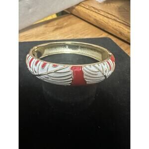 Sequin Nordstrom Multicolor Gold Tone Statement Enamel Bangle Bracelet # 222